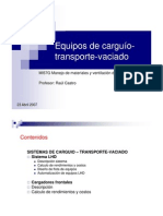 Equipos de Carguio y Transporte