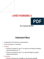 Amenorrhea