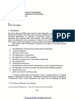 The Economic Institutions of Capitalism: Firms, Markets and Relational Contracting Oliver E. Williamson