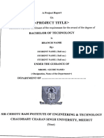 Final Year Project Format