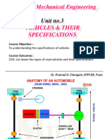 Unit 3 Vehicle and Their Specifications