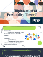 V. The Filipinization of Personality Theory