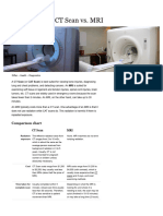 CT Scan Vs MRI - Difference Tabular Form