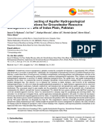 Geophysical Prospecting of Aquifer Hydrogeological Properties: Implications For Groundwater Resource Management in Parts of Indus Plain, Pakistan