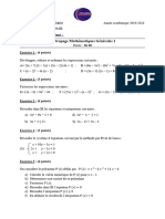 Épreuve de Maths