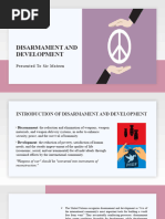 Disarmament and Development