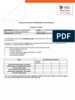 Group Assessment Form