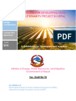 Draft - Guideline For Development of Utility Scale PV Project