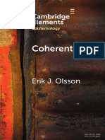 Erik J Olsson - Coherentism-Cambridge University Press (2022)
