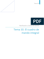 Tema 10. El Cuadro de Mando Integral