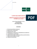 Orientaciones para Empezar A Trabajar Latín para Hispanistas 21 22