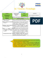 3º Grado: Ciencia y Tecnología: Semana 23