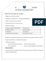 GR 3 - FA3 Revision Worksheet