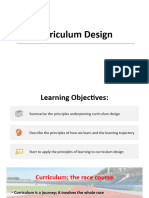 Curriculum Design Inperson