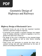 Geometric Design of Highways and Railways