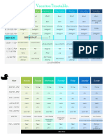 Time Table Example