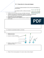 TP Préparation de Sérum Physiologique