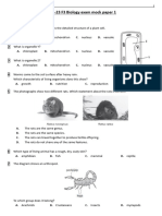 2022-23 F3 Biology Exam Mock Paper 1 1