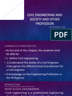 Civil Engineering and Society and Other Profession