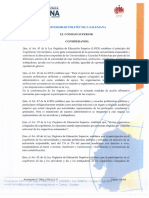 Reglamento para Elección de Dignidades de Representación Ante El Consejo Superior - de Estudiantes - Graduados - Personal Académico - Personal Administrativo y de Servicio