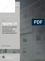 Apunte 14: Prueba de Bondad de Ajuste, de Independencia Y de Homogeneidad