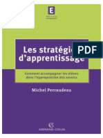 Les Stratégies D'apprentissage. Comment Accompagner Les Élèves Dans L'appropriation Des Savoirs-2006