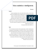 Física Cuántica e Inteligencia Trabajo Finalizado