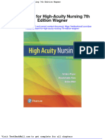 Test Bank For High Acuity Nursing 7th Edition Wagner