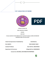 SWOT FOR MSME New