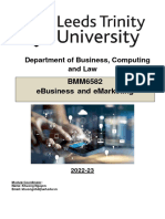 BMM6582 Ebusiness and Emarketing Module Handbook 2020-21