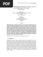 Studies On The Biodegradation Potentials of Candida Tropicalis and Candida Utilis On Petroleum Hydrocarbons