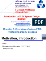 Part1 Chapter2 FAB and Photolithography EE3165 EE3425 EE4051