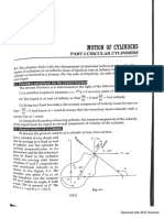 Fluid Dynamics Unit IV - Motion of Cylinders