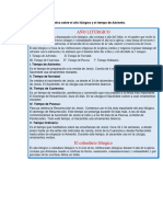 Leen Una Ficha Informativa Sobre El Año Litúrgico y El Tiempo de Adviento