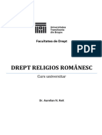 Curs Universitar - Drept Religios Românesc