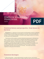 FEMINISM MANAGEMENT FRAMEWORK Ni MJB AND KEA