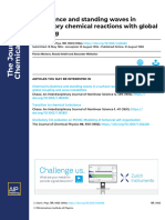 Turbulence and Standing Waves in Oscillatory Chemical Reactions With Global Coupling