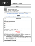 Actividad 4. Prueba de Hipotesis para La Proporción y Valor P