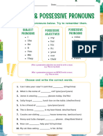 Possessive Pronouns