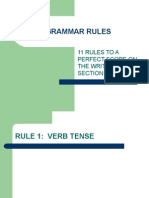 Grammar Rules: 11 Rules To A Perfect Score On The Writing Section of The Sat