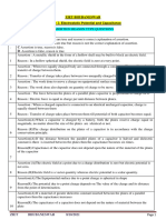 Physics XII CH 2 Physics Assertion Reasoning Electrostatic Potential and Capacitance