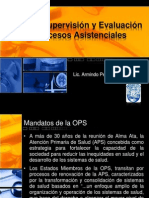 Gestion, Supervisión y Evaluación de Procesos Asistenciales