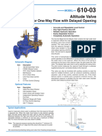 Altitude Valve: For One-Way Flow With Delayed Opening