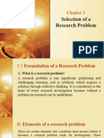 Chapter 3 Selection of A Research Problem