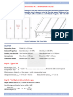 Manual Design of One Way Slab (Continous Slab)