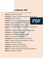 Advanced Words PDF