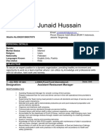 Junaid Hussain Updated Resume