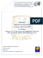 Aspectos Generales de La Evaluacion en El Niño