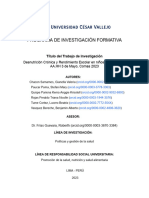 Programa de Investigación Formativa