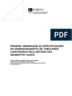 Primeira Abordagem As Especificidades de Dimensionamento de Tabuleiros Construidos Pelo Metodo Dos Segmentos Vazios